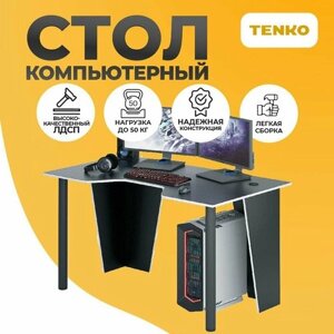 Стол компьютерный (гарантия целости! геймерский, письменный, игровой, Tenko, 140 х 89 х 73 см, черный, 1 шт.