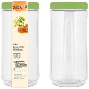 Sugar & Spice Набор банок для сыпучих продуктов Honey, 1100 мл, 10x20 см