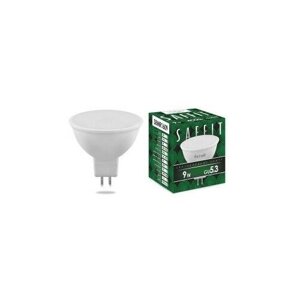 Светодиодная LED лампа Saffit MR16 GU5.3 220V 9W (810Lm) 4000K 4K матовая 50x48 SBMR1609 55085 (упаковка 18 штук)