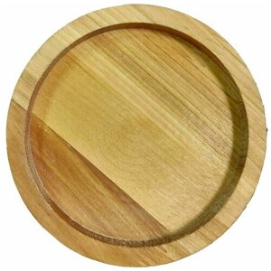 Тарелка деревянная для закусок и нарезки GUTER BAUM, 10х10х1,8 см, массив берёзы, 370691m, покрыта маслом