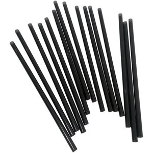 Трубочки для коктейлей "Мартини", прямые, черные, 12,5 см (400 штук)