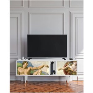 ТВ-Тумба - STORYZ - T1 The Creation of Adam by Michelangelo, 170 x 69 x 48 см, Белый