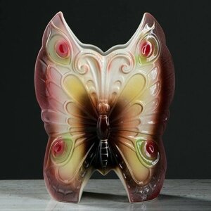 Ваза настольная "Бабочка", разноцветная, 31 см, микс, керамика