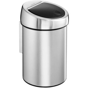 Ведро для мусора Brabantia "Touch Bin"матовая сталь), 3 л