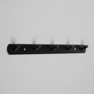 Вешалка CAPPIO CVP001, металлическая, пятирожковая, цвет черный (комплект из 3 шт)
