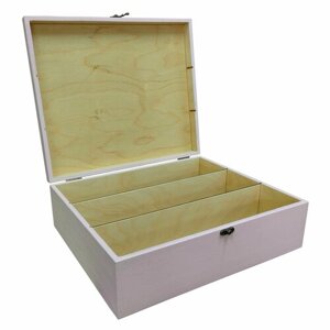 Ящик для хранения ZELwoodBOX, 37х31,5х12,5 см, 3 секции, смущенная принцесса