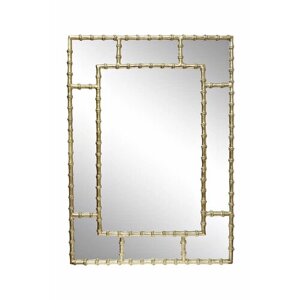 Зеркало Garda Decor 94PR-22351 Зеркало настенное "Бамбук" цвет золото 99*71*1,9см арт. 94PR-22351