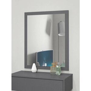 Зеркало №3 к туалетному столику в прихожую спальню детскую настенное ЛДСП 75х60х2см графит серый