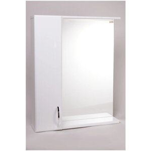 Зеркало-шкаф Стиль-60 без светильника, левый, 60х15,5х74 см, цвет белый, Bestex