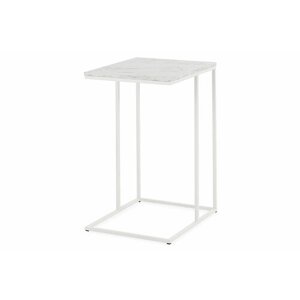 Журнальный стол Фиеста-2, белый мрамор/белый