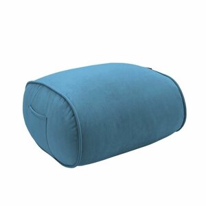 Бескаркасный пуф для ног aLounge - Ottoman - Blue Jazz (велюр, синий) - оттоманка к дивану или креслу