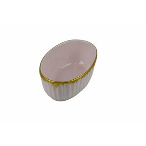 Блюдо сервировочное "олива" Керамика 12,5*8*5 см розовое