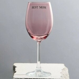Бокал для вина «Best mom», 360 мл (комплект из 8 шт)