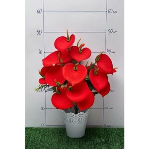Букет цветов "Каллы" 50 см (SF-5102) красный