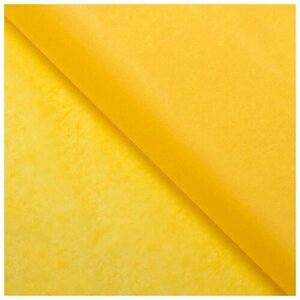 Бумага упаковочная тишью, желтый, 50 см х 66 см (10 шт.)