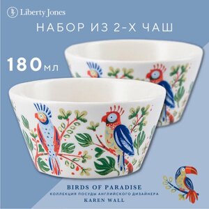 Чаша Parrot 180 мл миска фарфоровая Birds of Paradise набор из 2 шт Liberty Jones LJ0000179