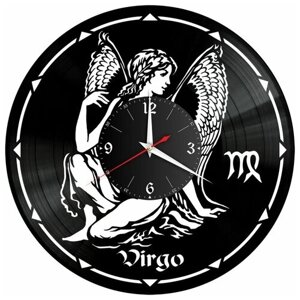 Часы из винила Redlaser "Знаки Зодиака (Дева), Virgo, шестой знак зодиака" VW-10394