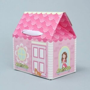 Дарите Счастье Коробка складная «Домик принцессы », 15 х 18 х 10 см