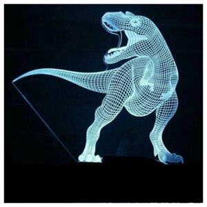 Детский ночник / Светильник с 3D эффектом / Ночник 3Д Динозавр