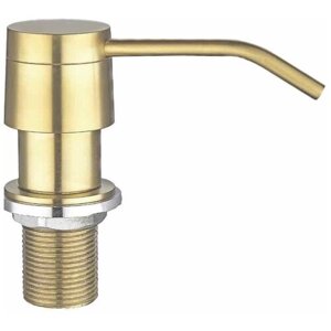 Дозатор для жидкого мыла, круглый, SSA-011 Light Gold (PVD, satin) - Светлое золото сатин