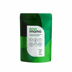 "Ecomama" Универсальный гипоаллергенный стиральный порошок без запаха, 2,4кг