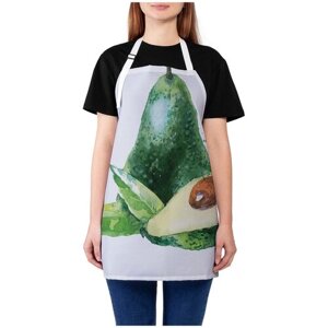 Фартук женский для готовки JoyArty "Иллюстрация авокадо", универсальный размер