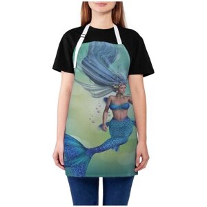 Фартук женский для готовки JoyArty "Сказочная русалка", универсальный размер