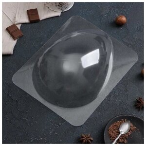 Форма для шоколада и конфет пластиковая «Яйцо», 22168 см, цвет прозрачный