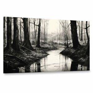 Интерьерная картина 100х60 "Поэзия леса"