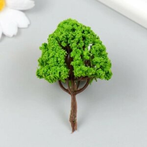 Искусственное растение для творчества пластик "Зелёное дерево" 6 см 9544571