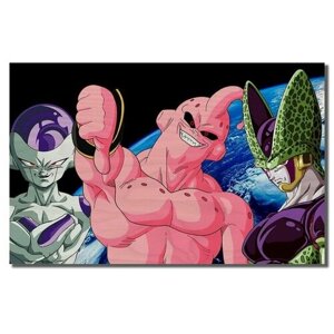 Картина интерьерная на дереве, рисунок аниме Dragon Ball 5731 Г