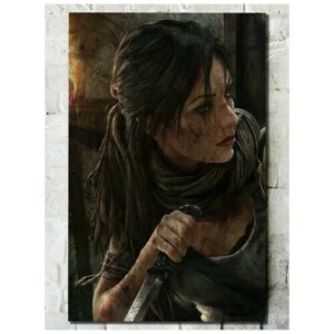 Картина интерьерная на рельефной доске, размер 47х30, материал ОСП игра Tomb Raider Definitive Edition - 11077 В
