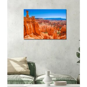 Картина/Картина на холсте для интерьера/Картина на стену/Картина для кухни/Медный каньон, Мексика 1 40х60