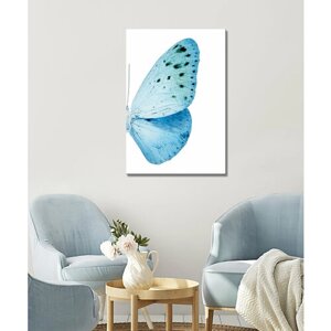 Картина - крыло бабочки, голубая бабочка 60х80