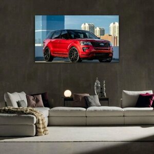 Картина на холсте 60x110 Альянс Лес "Автомобили ford" на подрамнике / интерьер/ декор