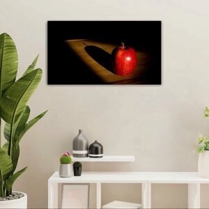 Картина на холсте 60x110 LinxOne "Яблоко фрукт" интерьерная для дома / на стену / на кухню / с подрамником