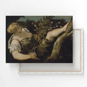 Картина на холсте, репродукция / Тинторетто - Allegorical Figure of Spring / Размер 60 x 80 см