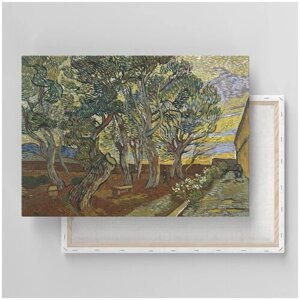 Картина на холсте с подрамником / Van Gogh / Ван Гог - Сад больницы в Сен-Поле