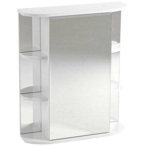 Клик Мебель Зеркало-шкаф для ванной комнаты "Герда 60" правый, 17,5 х 60 см