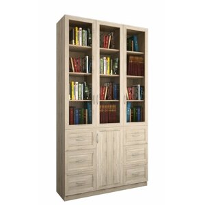 Книжный шкаф "Библиограф 3.7" 120х200х40 Дуб сонома