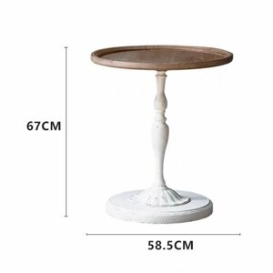 Кофейный столик и стул в американском стиле (столик белый высокий 58,5*67 см)