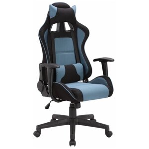Компьютерное кресло Brabix GT Racer GM-100 игровое, обивка: текстиль, цвет: голубой