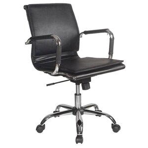 Компьютерное кресло Бюрократ CH-993-Low для руководителя, обивка: искусственная кожа, цвет: black