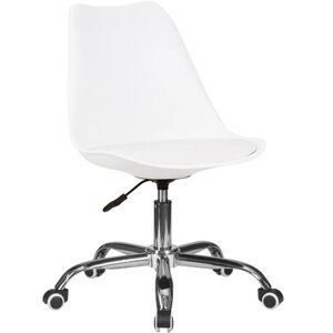 Компьютерное кресло DOBRIN MICKEY LMZL-PP635D офисное, обивка: искусственная кожа, цвет: белый