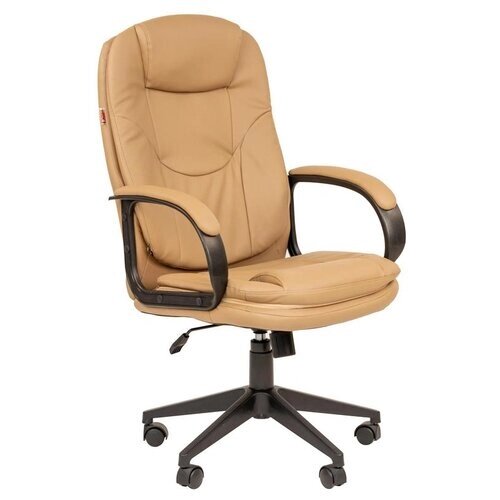 Компьютерное кресло EasyChair 695 TPU для руководителя, обивка: искусственная кожа, цвет: бежевый