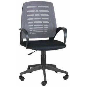 Компьютерное кресло Olss Ирис офисное, обивка: текстиль, цвет: серый/черный