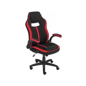 Компьютерное кресло Woodville Plast офисное, обивка: текстиль, цвет: черный/красный