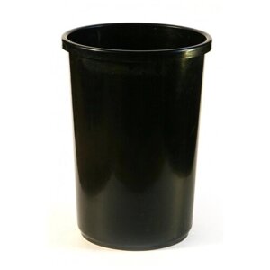 Корзина для мусора Комус 12 л пластик черная (24.5x33.5 см)
