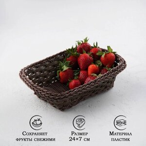 Корзинка для фруктов и хлеба Доляна «Древо», 24177 см