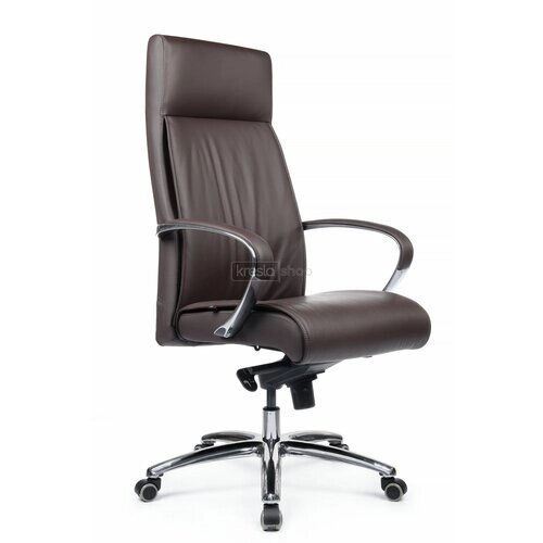 Кресло для руководителя Riva Design Gaston 9164 коричневая кожа